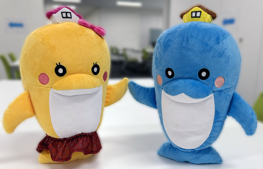 すまいるかぬいぐるみ